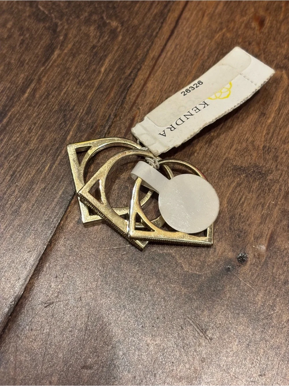 Rare, NWT, Kendra Scott Gold-Tone Ring Set, Size 7